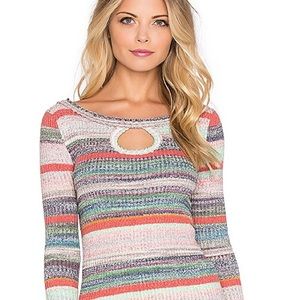 Free People Sunshine‎ Daydream Keyhole Sweater